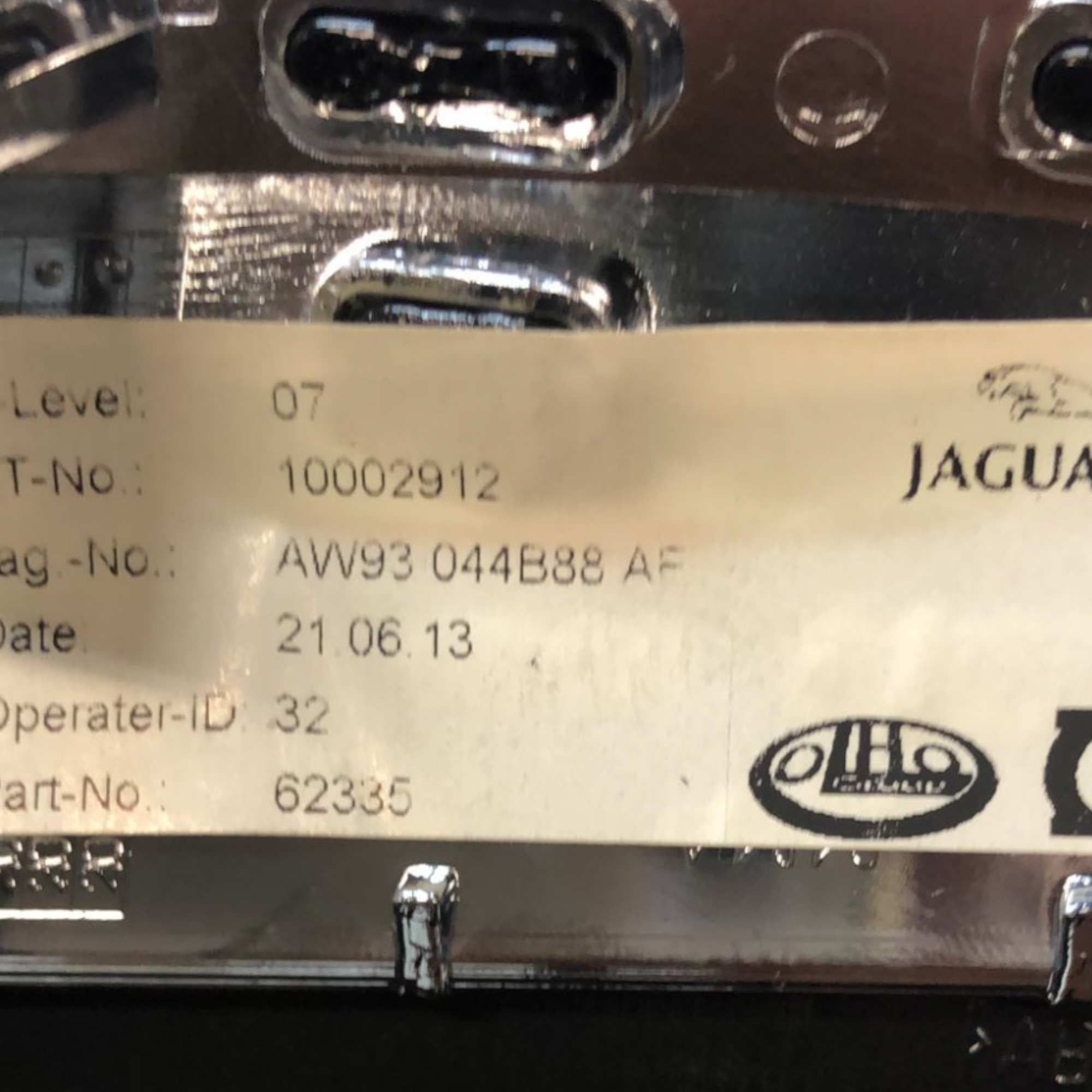 Máscara estéreo / autoradio Jaguar XJ (x351) (2009> 2019) COD: AW93044B88AF