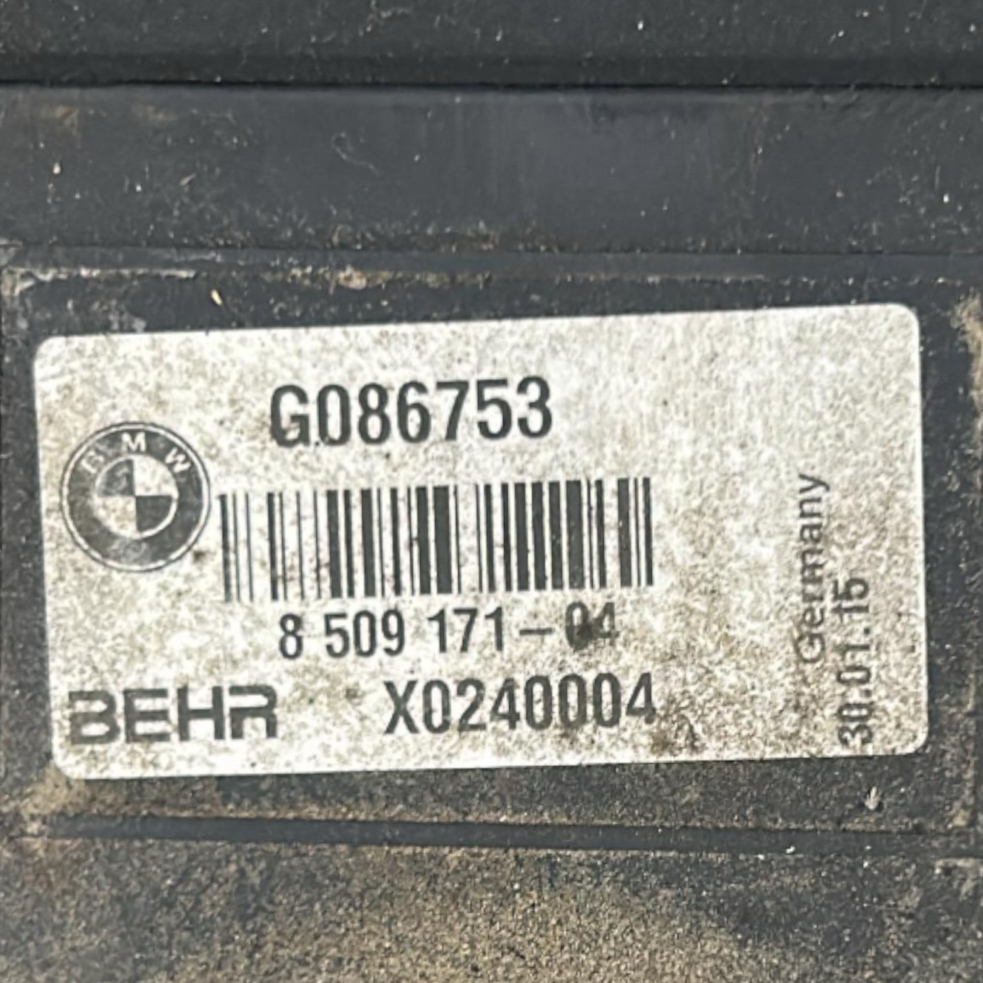 Radiadores da série BMW 5 (F10) COD. 8509171-04 2.0 Diesel (2010> 2017)