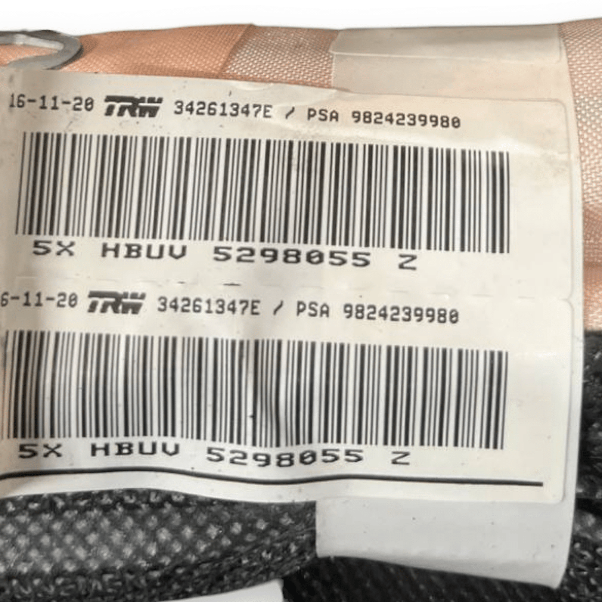 Airbag a Tendina laterale destro (dx) Opel Grandland X (2017>) cod: 9824239980 - F&P CRASH SRLS - Ricambi Usati