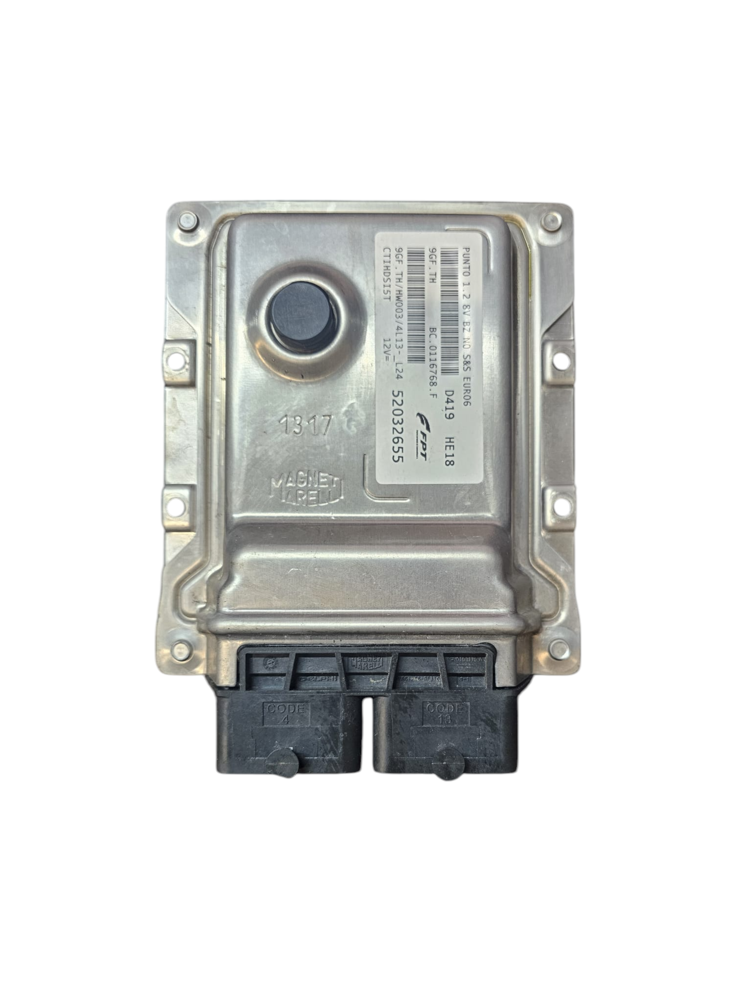 Unidade de controle da ECU Fiat Punto 1.2 Petrol (2012-2018) COD: 52032655