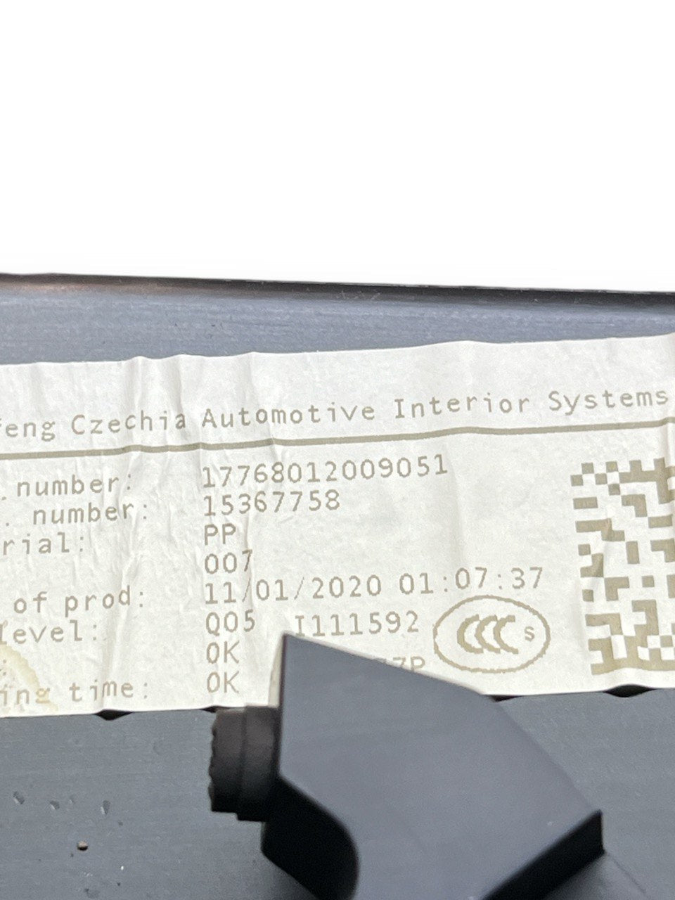 Cassetto / Vano Portaoggetti Mercedes - Benz Classe A W177 (2018>) cod.A17768012009051 - F&P CRASH SRLS - Ricambi Usati
