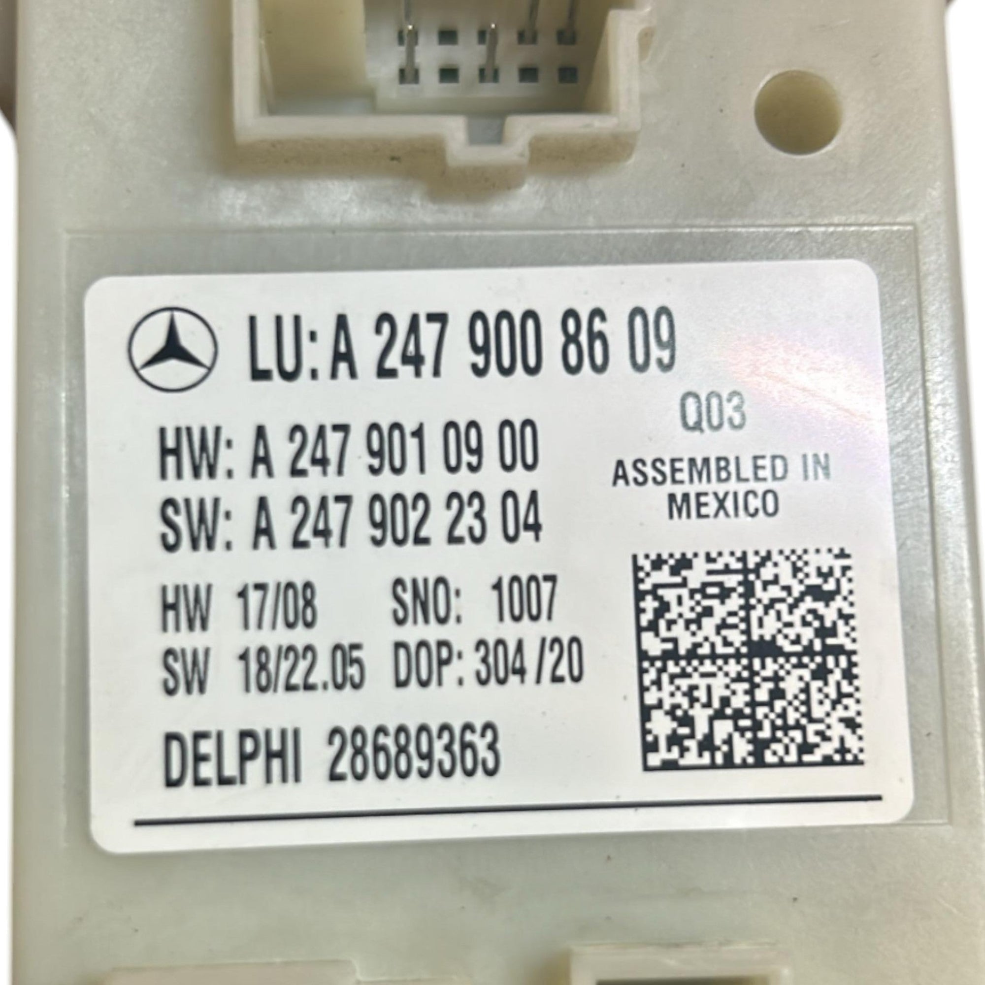 Centralina Cofano / Portellone Posteriore Mercedes Benz Classe B (W247) cod.A2479008609 (2019 > ) - F&P CRASH SRLS - Ricambi Usati