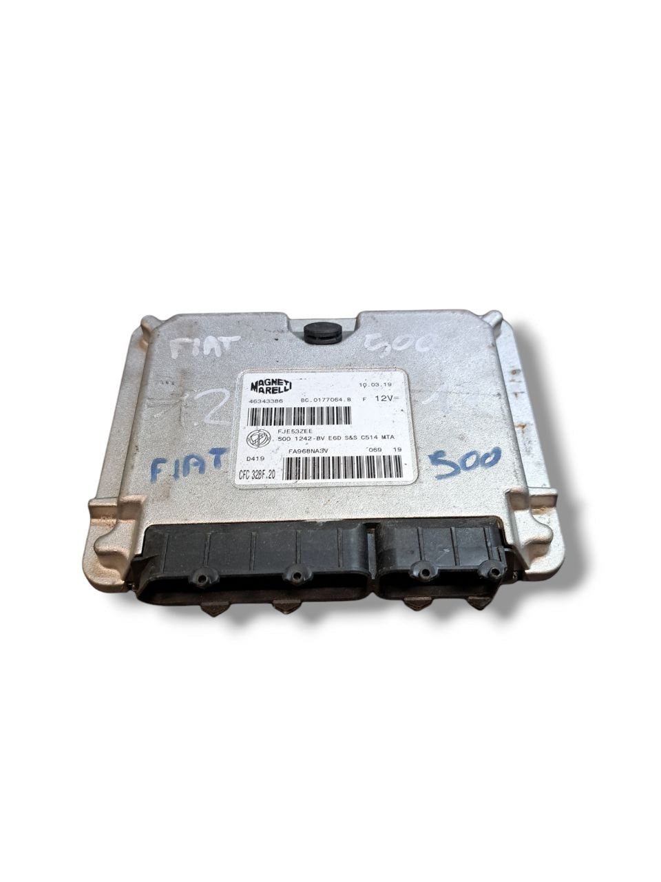 Centralina ECU Motore Fiat 500 1.2 Benzina (2015&gt;) COD:46343386 - F&amp;P CRASH SRLS - Ricambi Usati