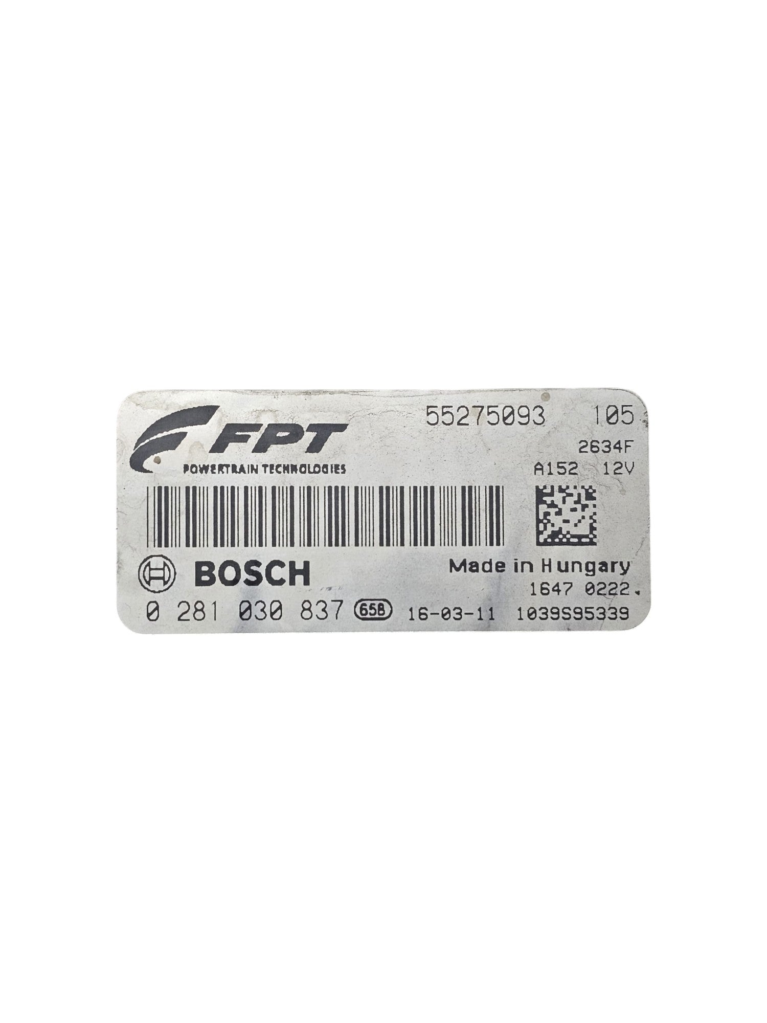 Centralina ECU Motore Fiat Doblò II 1.6 Diesel Cod:55275093 (2009 - 2022) - F&P CRASH SRLS - Ricambi Usati