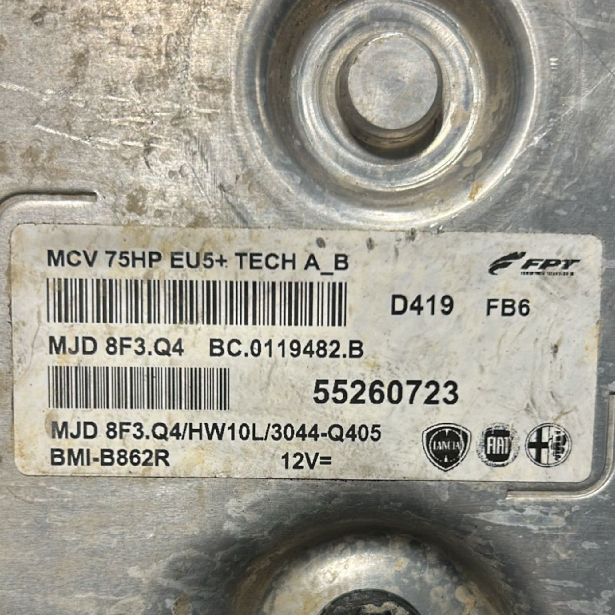 centralina ECU Motore Fiat Qubo 1.3 Diesel cod:55260723 (2008 > 2015) - F&P CRASH SRLS - Ricambi Usati