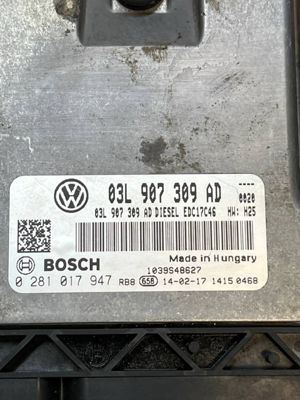 Centralina ecu motore Volkswagen Tiguan 5N 2.0 Diesel (2007 - 2016) cod.03L907309AD - F&P CRASH SRLS - Ricambi Usati