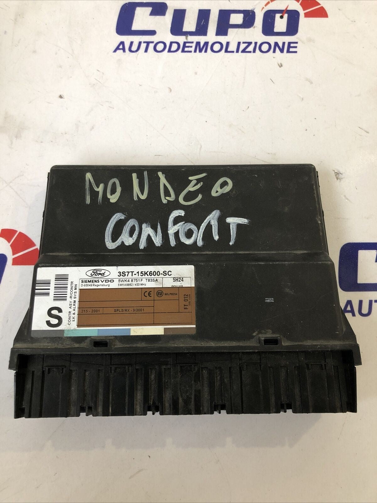 Centralina Unità di Controllo Comfort Ford Mondeo 3S7T-15K600-SC Siemens - F&amp;P CRASH SRLS - Ricambi Usati