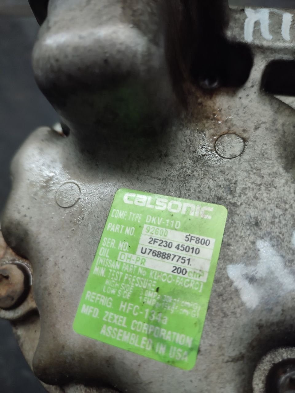 Compressore clima Nissan Micra ( k11 ) cod 2f230 45010 - F&P CRASH SRLS - Ricambi Usati