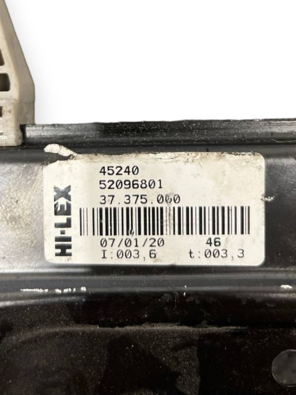 Cremagliera Alzacristallo / Alzavetri Elettrico anteriore destro (dx) Lancia Ypsilon (2013>) cod: 52096801 - F&P CRASH SRLS - Ricambi Usati
