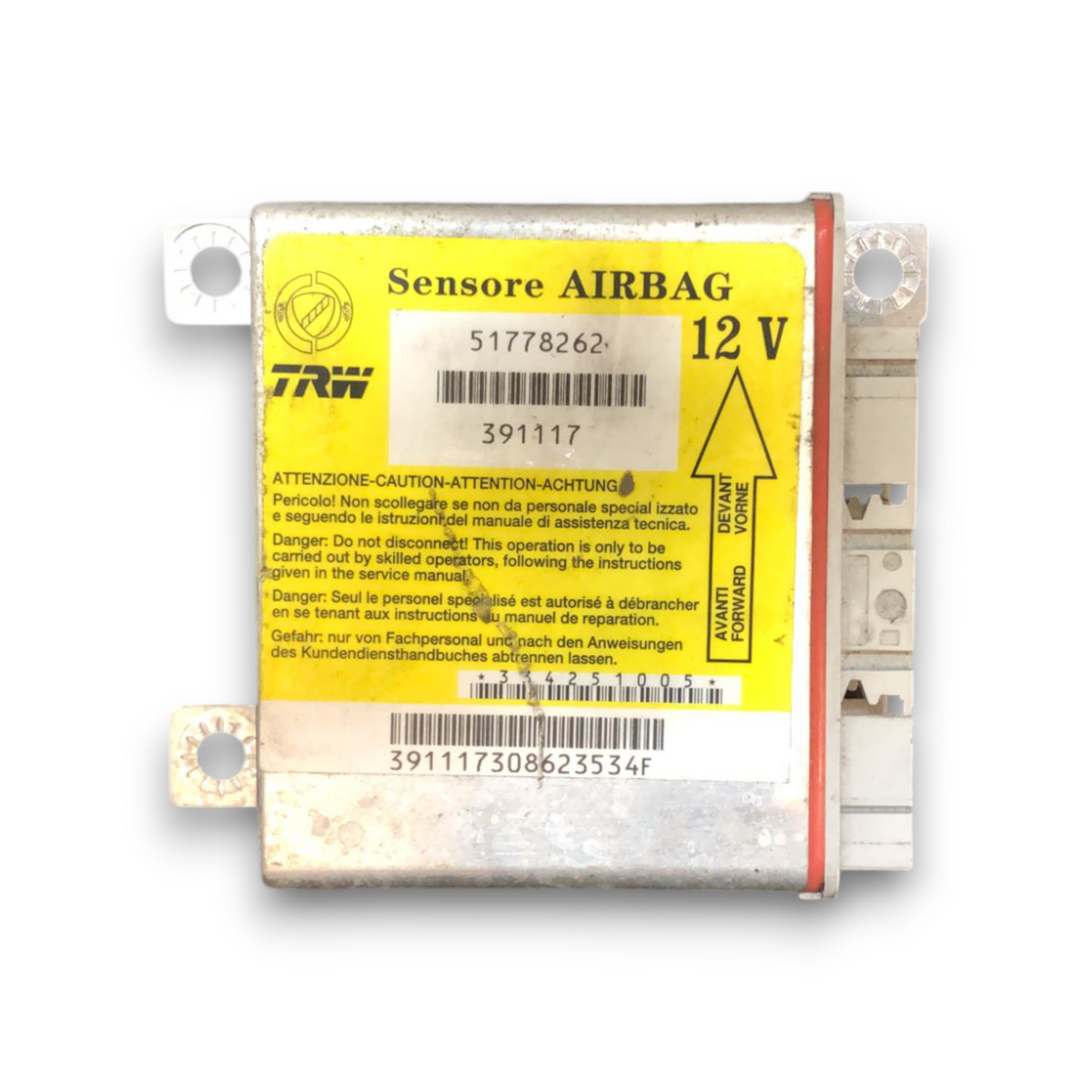 Fiat Panda II 169 Unidade de Controle de Airbag (2003&gt; 2012) COD: 51778262