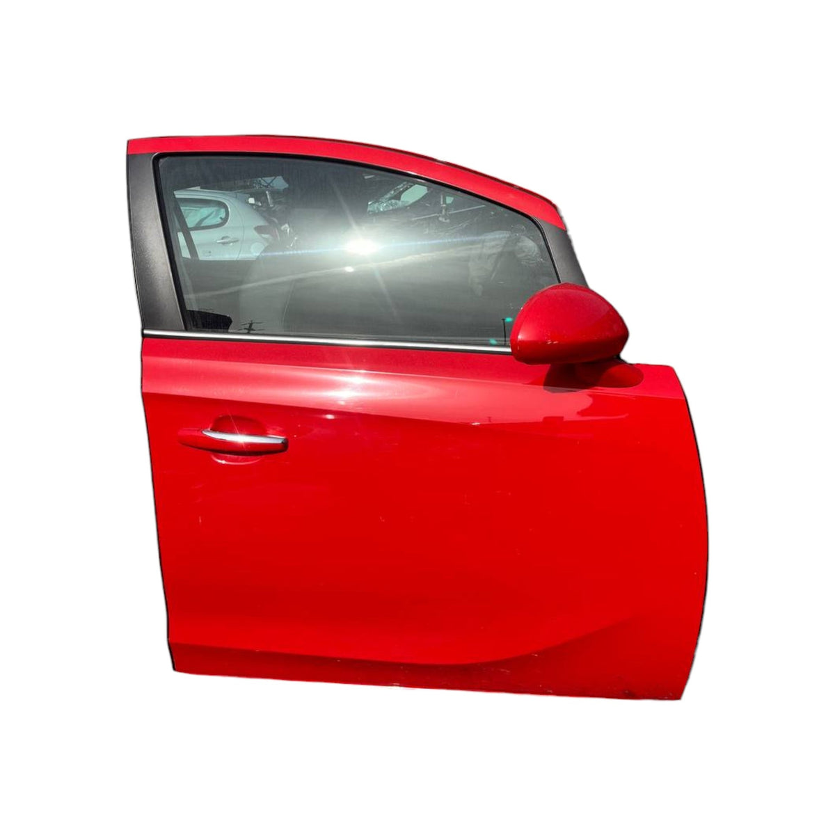 Porta / Portiera anteriore destra (dx) Opel Corsa E (2014 al 2019) Rossa - F&amp;P CRASH SRLS - Ricambi Usati