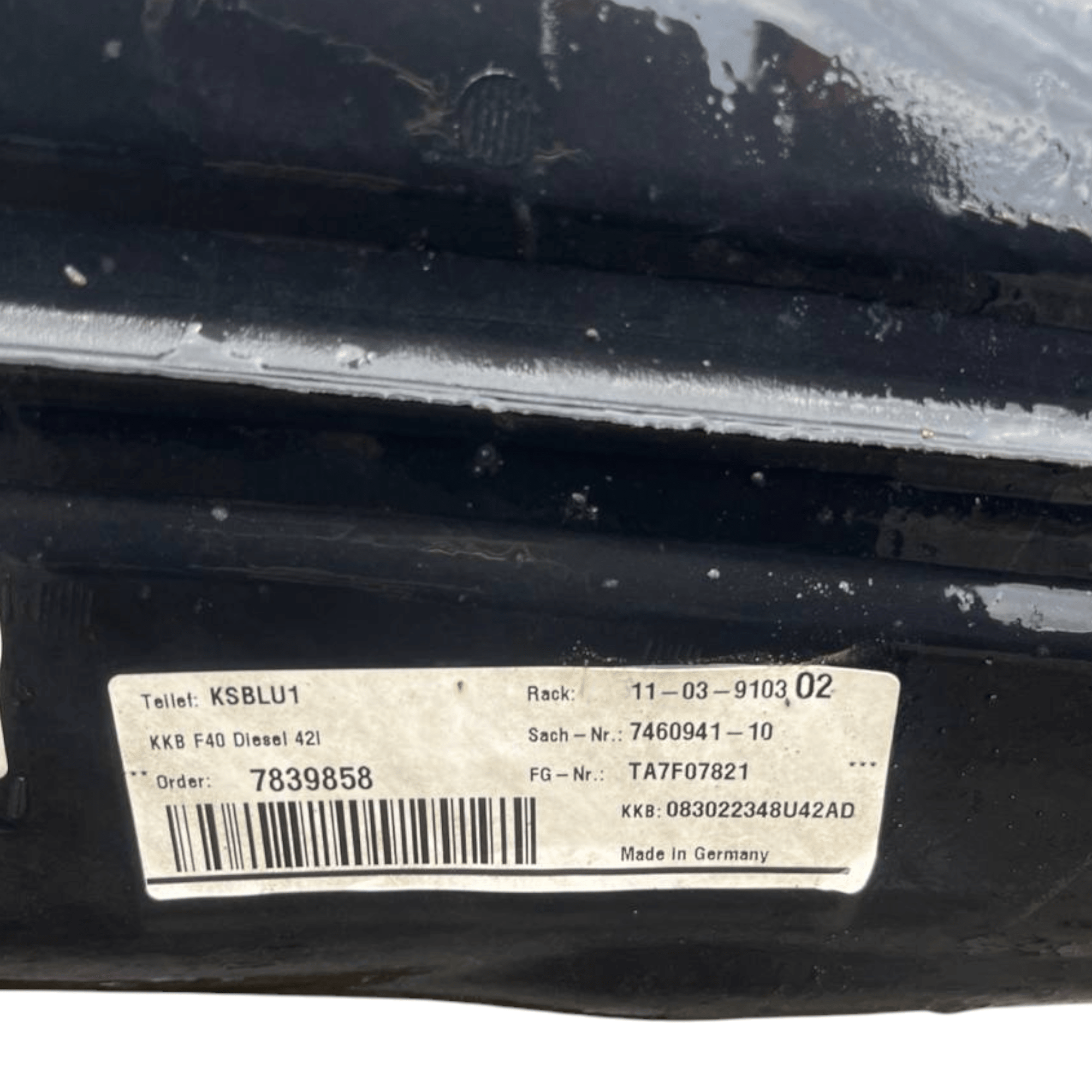 Serbatoio Carburante Bmw serie 1 F40 2.0 diesel (2019 - 2024) cod.7839858 / 7460941 - 10 - F&P CRASH SRLS - Ricambi Usati