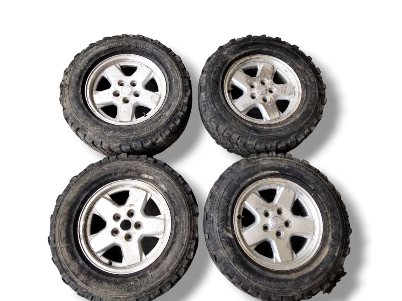 Set 4 Cerchi in lega R16 Grigi Jeep Cherokee KJ (2002 - 2007) cod.5GL67TRMAB 235 / 70 / R16 - F&P CRASH SRLS - Ricambi Usati