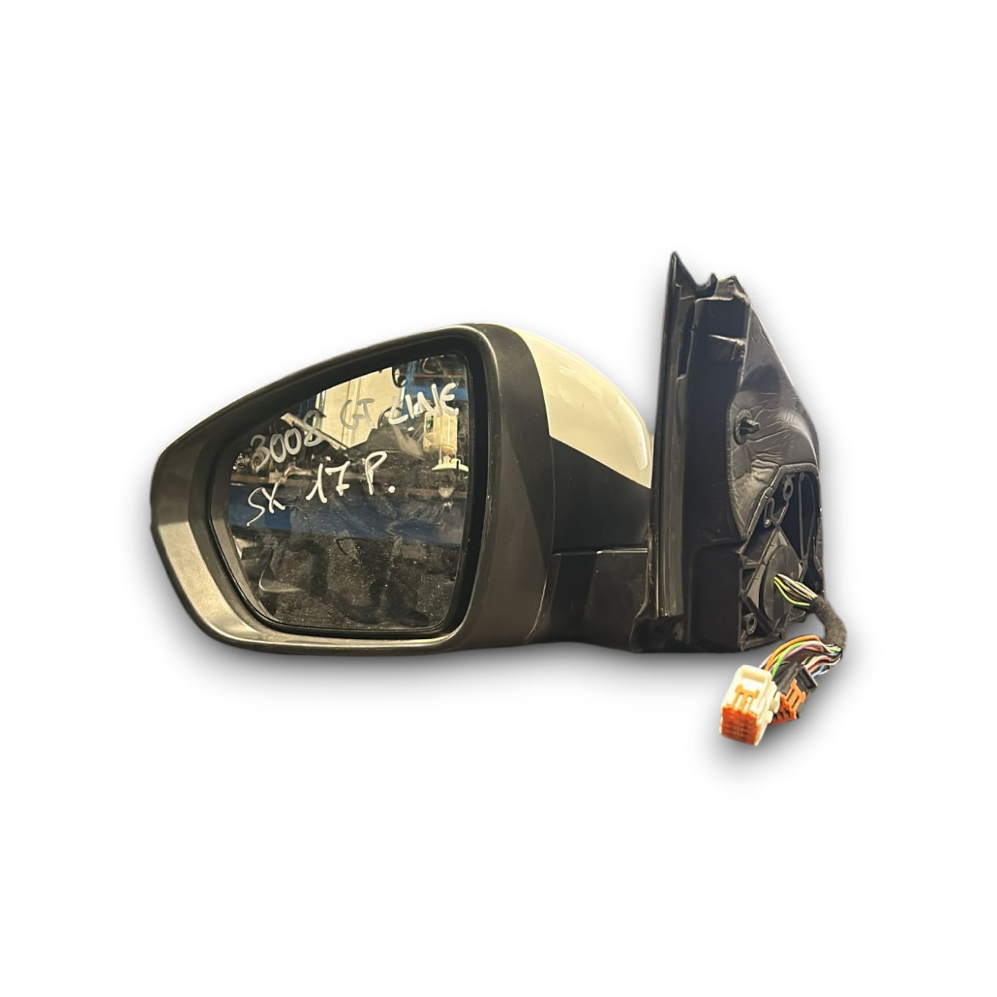 Specchietto elettrico sinistro Peugeot 2008 GT Line con sensore di sorpasso 17 pin (2019> ) 1.5d cod.0415163 - F&P CRASH SRLS - Ricambi Usati