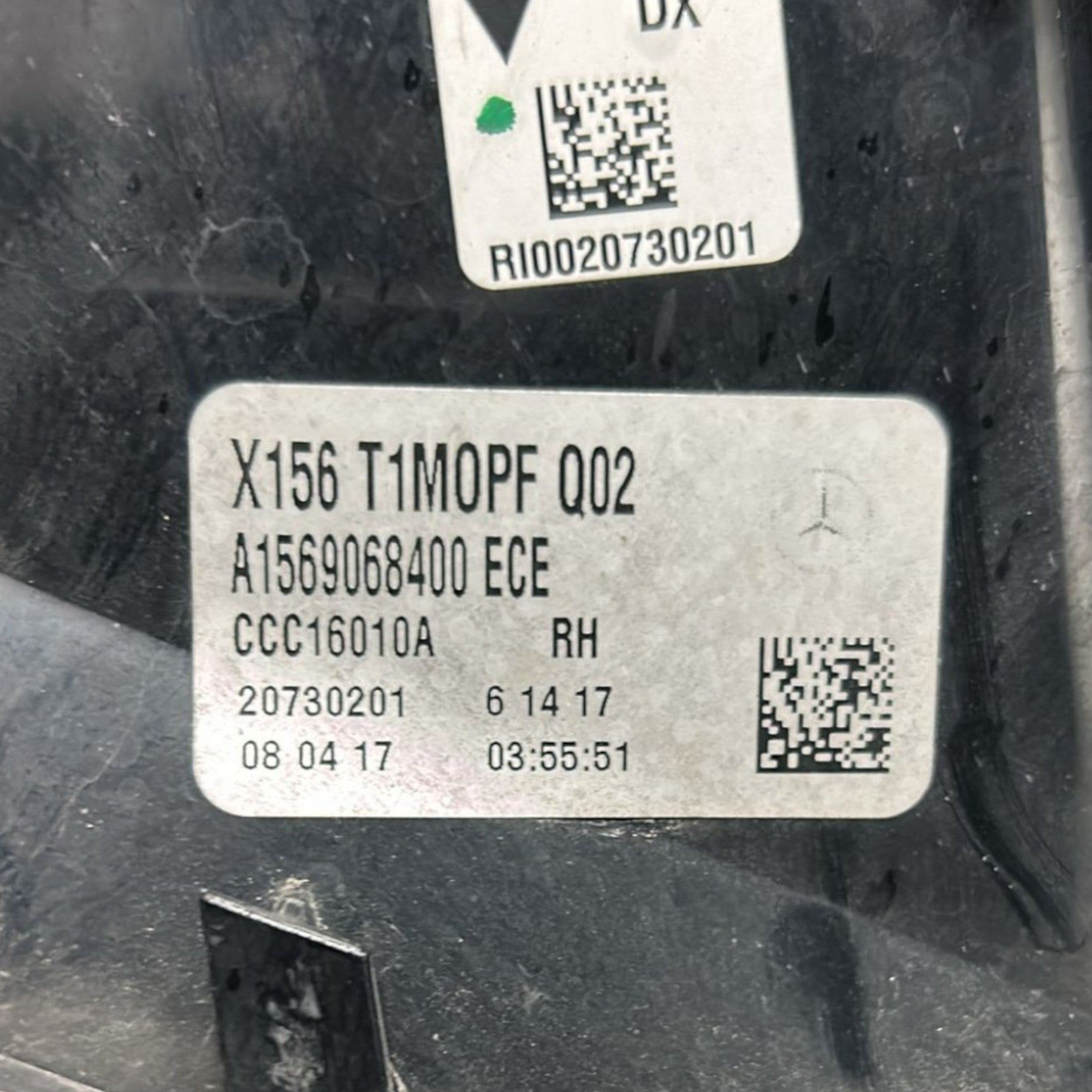 Stop / Fanale Posteriore Destro Led Mercedes Benz Gla X156 cod:A1569068400 (2013 > 2019) - F&P CRASH SRLS - Ricambi Usati